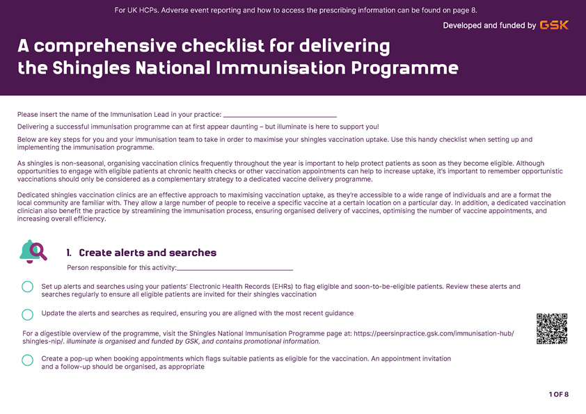 Illuminate - shingles NIP checklist leavepiece